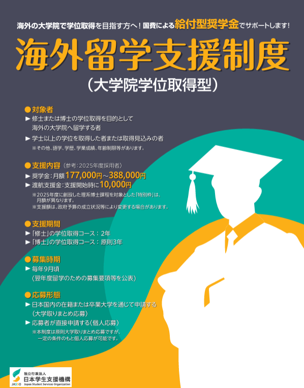 JASSO大学院学位取得型